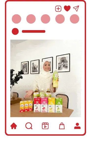 Example UGC content: brand product feature post
