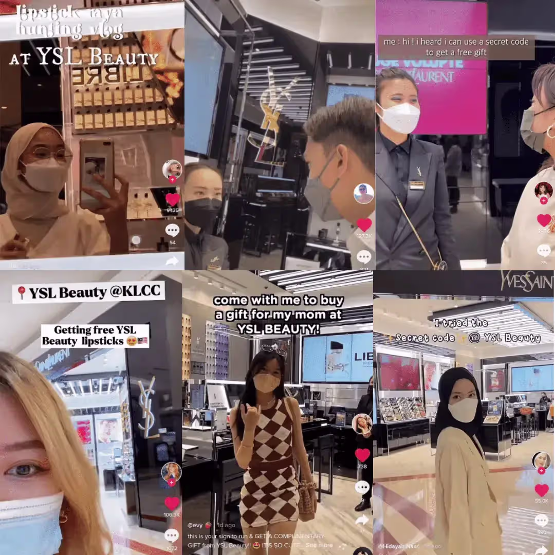 YSL Beauty Raya TikTok Campaign 2022